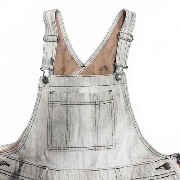 Handmade Up-cycled Magnolia Pearl inspired quilted Miner Overalls NWT - Picture 16 of 16